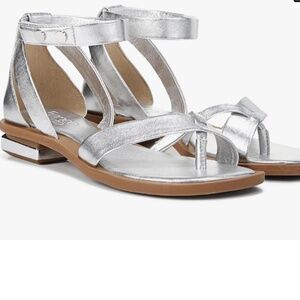 Franco Sarto Silver Sandals size 8.5